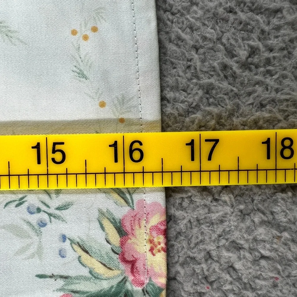 Ralph Lauren Avignon Shirt Girls 6X Mint Green Floral Sleeveless Cotton Gingham